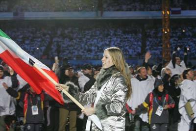 inaugurazione giochi olimpici torino 2006 kostner