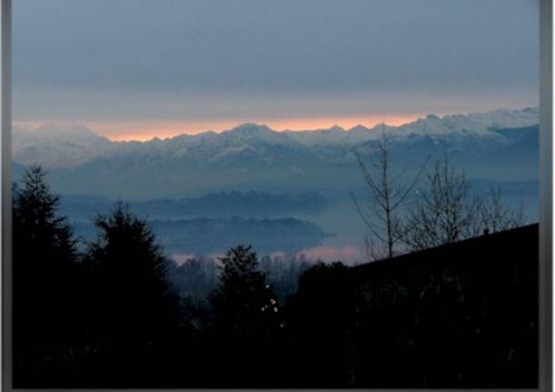 Tramonto sul lago da Galliate