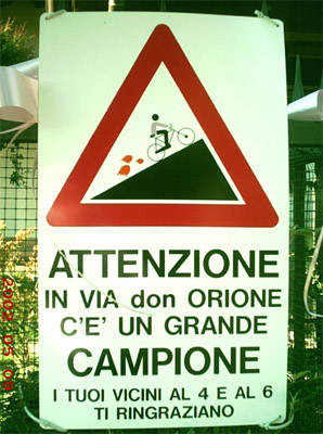 striscione ivan basso cassano magnago