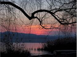 tramonto lago varese