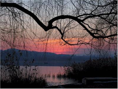 tramonto lago varese