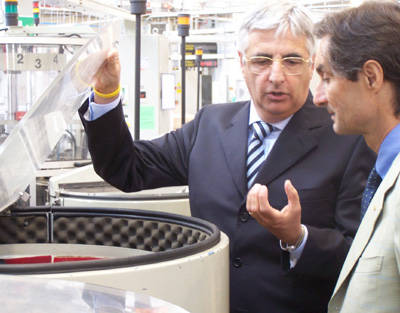 attilio fontana in visita alla Bticino