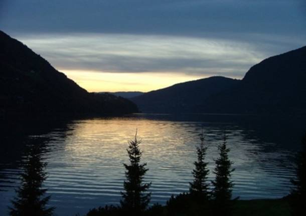 Tramonto sul fiordo