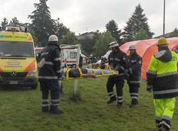 esercitazione protezione civile incidente treno saronno