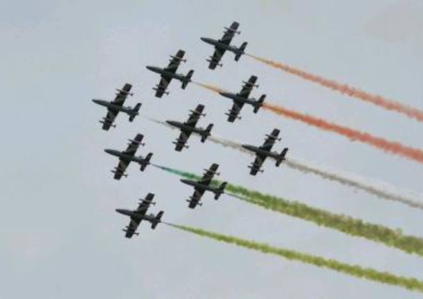 Le Frecce Tricolori all’Ippodromo