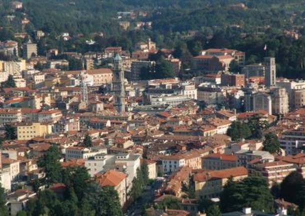 Varese dall'alto Notte bianca