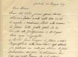 lettera garibaldi gavirate 24-5-1859 collezione mario colombo