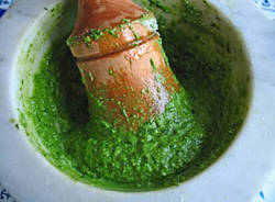 pesto al mortaio
