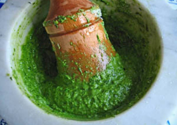 pesto al mortaio