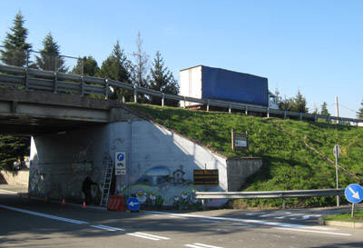 murale ciclismo buguggiate
