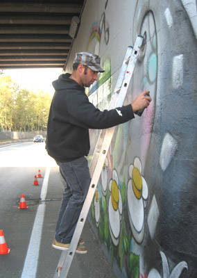 murale ciclismo buguggiate