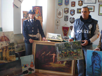 polizia gallarate quadri rubati