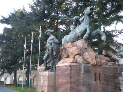 Bandiere padane monumento caduti varese