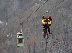 esercitazione simulazione soccorso alpino funivia monteviasco 2006