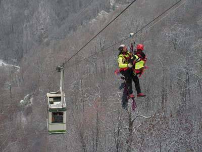 esercitazione simulazione soccorso alpino funivia monteviasco 2006