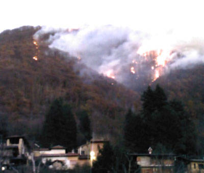 incendio alpe tedesco