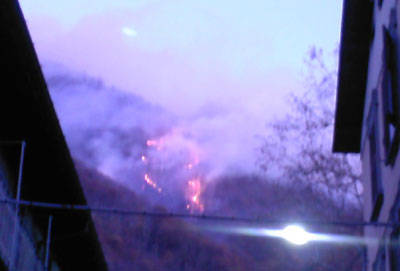 incendio alpe tedesco