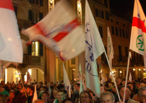 Festa di piazza per la Lega