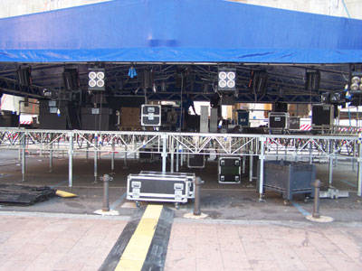 allestimento palco