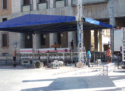 allestimento palco