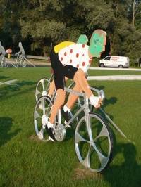 ciclisti leghisti rotonda buguggiate verdi