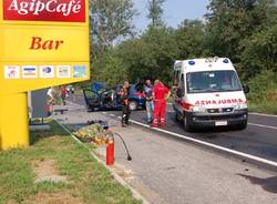 incidente lonate pozzolo moto auto