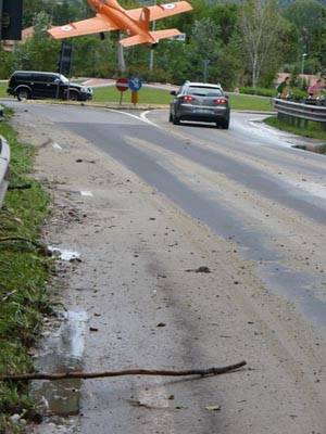 nubifragio buguggiate ferragosto strada provinciale 1