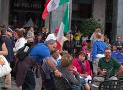 festeggiamenti tifosi italia mondiale ciclismo varese 2008