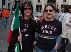 festeggiamenti tifosi italia mondiale ciclismo varese 2008