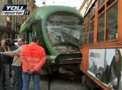 incidente tram milano scontro