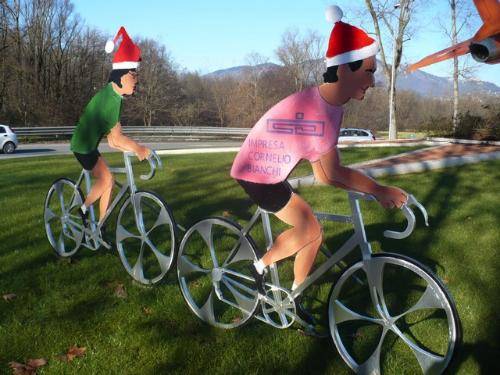 ciclisti padani babbo natale