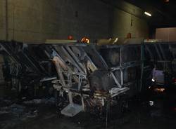 incendio automezzi amsc gallarate gennaio 2009