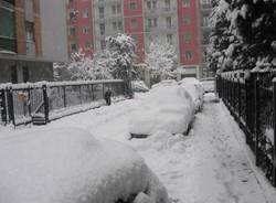 Milano Varese sotto la neve, via malnati