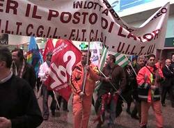 protesta malpensa primo giorno nuova alitalia gennaio 2009