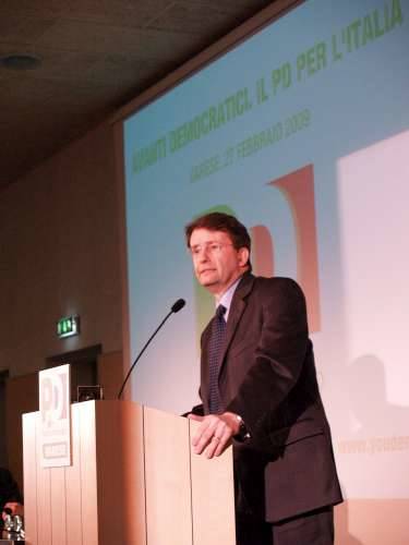 dario franceschini segretario pd de filippi varese 27-2-2009