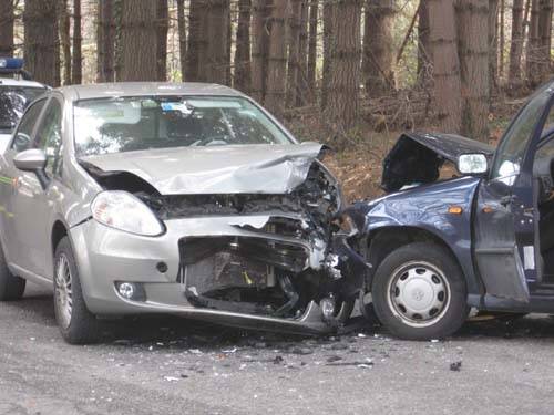 incidente auto scontro frontale Caidate