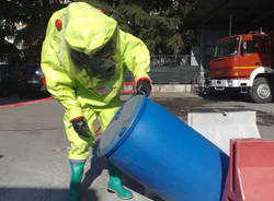 vigili del fuoco esercitazione laveno