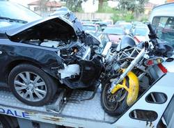 incidente moto bisuschio