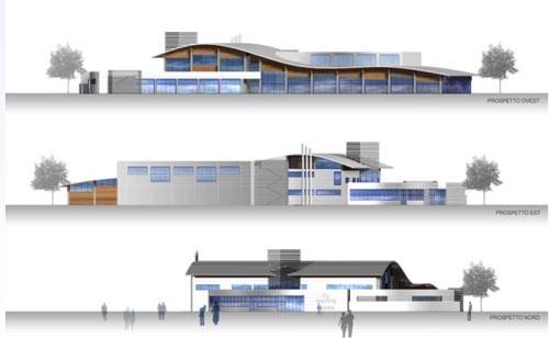 nuovo impianto sportivo olgiate olona rendering