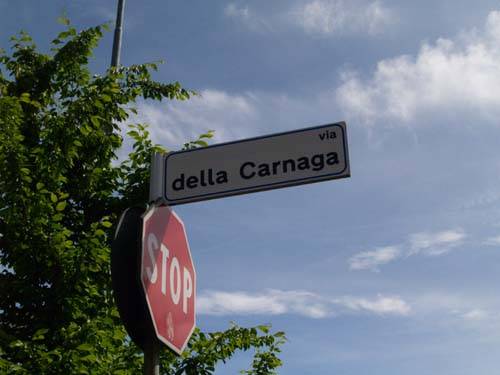 cartello ponte via della carnaga
