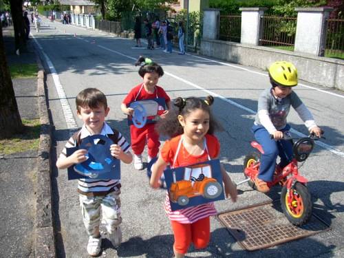 educazione stradale scuola materna di Marchirolo