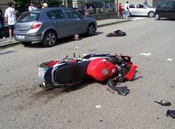 incidente moto borsano busto 16-5-2009