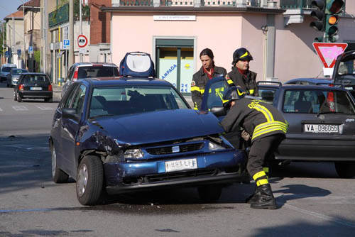 incidente via Olgiate Busto