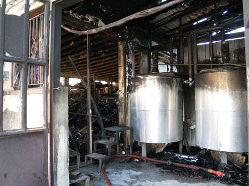 sopralluogo incendio somma emmeci