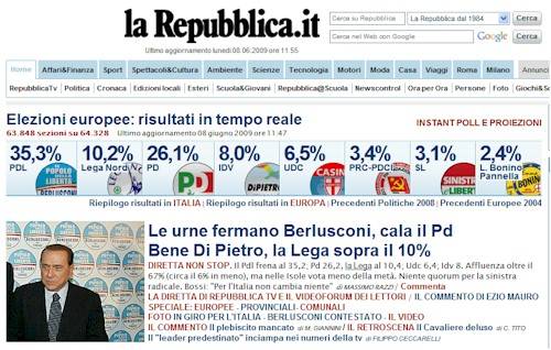 giornali elezioni 2009