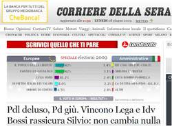 giornali elezioni 2009