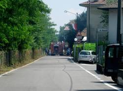 incendio rimessa a Besnate