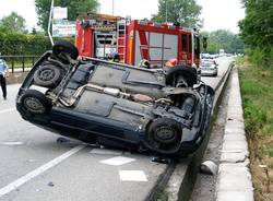 incidente sp1 clio ribaltata