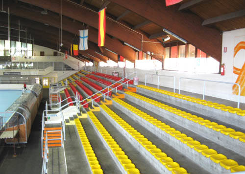 palaghiaccio con nuova pista hockey in line