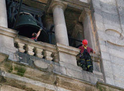 campanile san vittore vigili del fuoco intervento